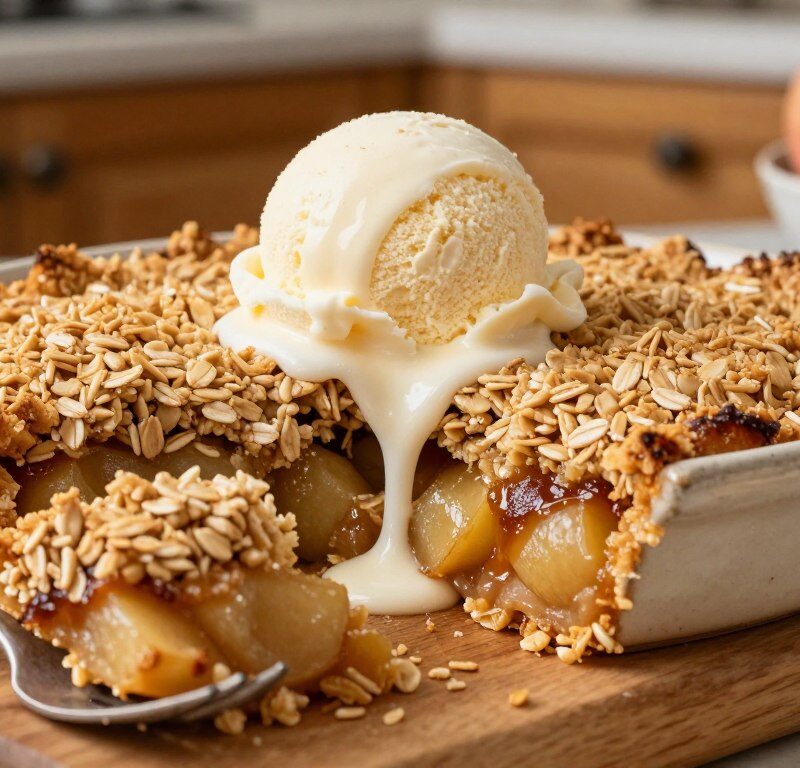 Mary Berry Apple Crumble With Oats