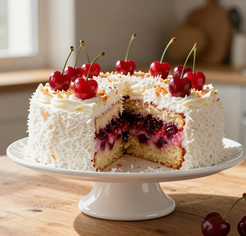 Mary Berry Coconut And Cherry Cake