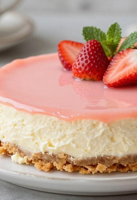 Mary Berry No Bake Strawberry Cheesecake
