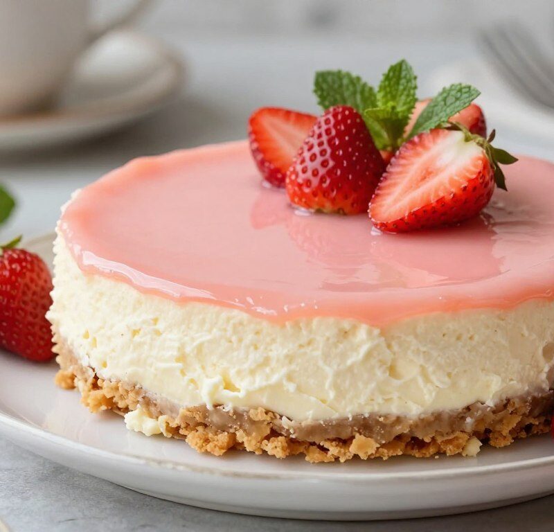 Mary Berry No Bake Strawberry Cheesecake