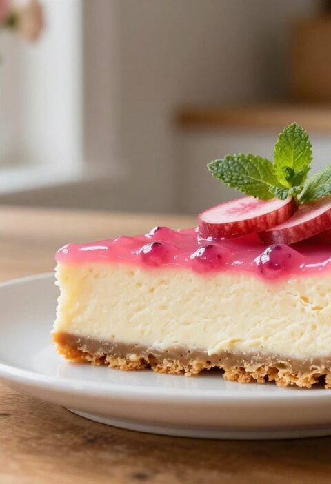 Mary Berry Rhubarb Cheesecake
