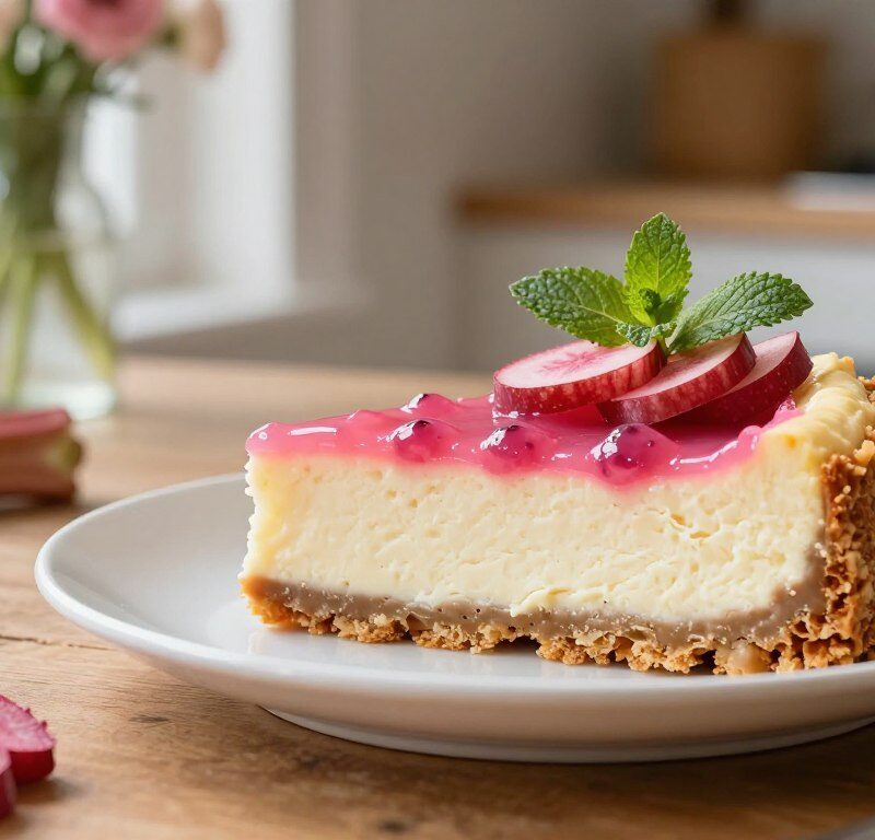 Mary Berry Rhubarb Cheesecake