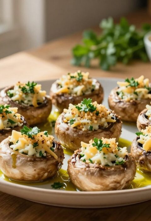 Mary Berry Stuffed Mushrooms
