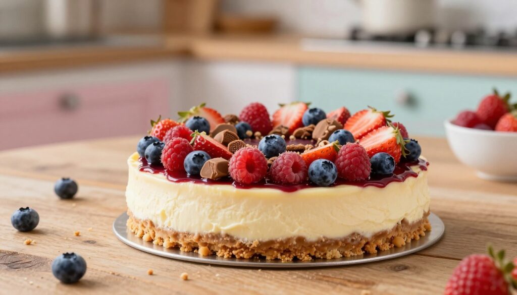 berry malteser cheesecake berry malteser cheesecake
