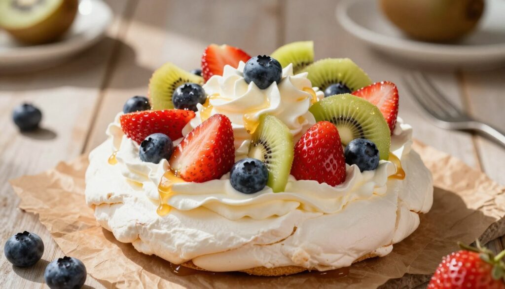 cream fruit pavlova cream fruit pavlova