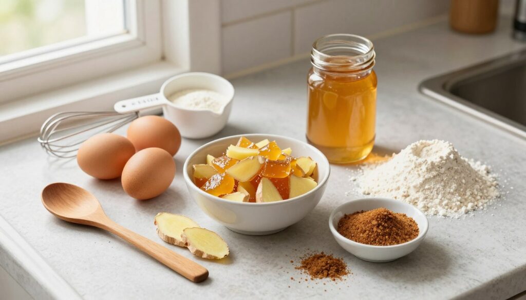 essential ingredients for ginger treacle cake