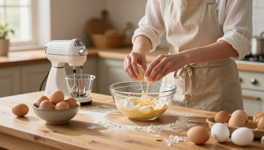 incorporating eggs