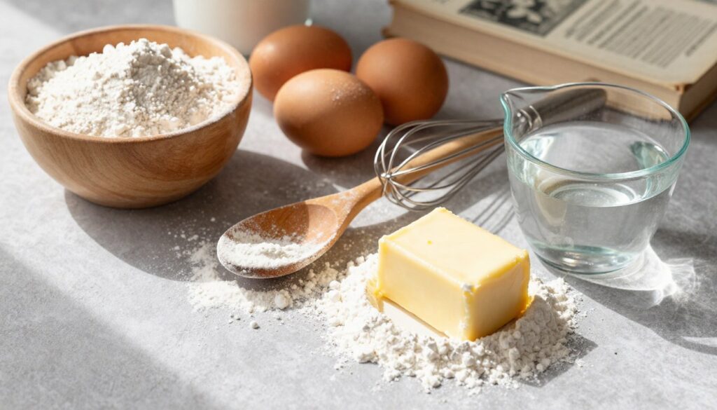 ingredients for choux pastry