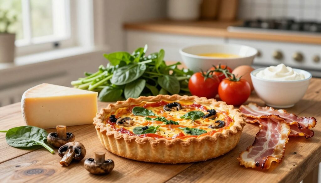 pastry ingredients quiche