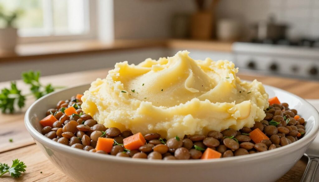potato topping lentils