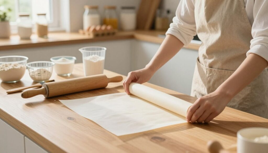 preparing baking paper preparing baking paper