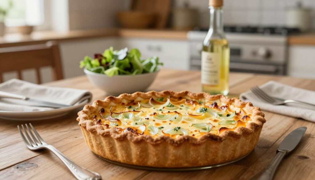 quiche serving