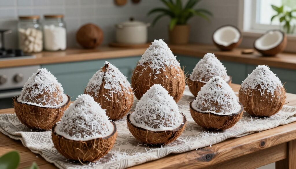 storing coconut pyramids
