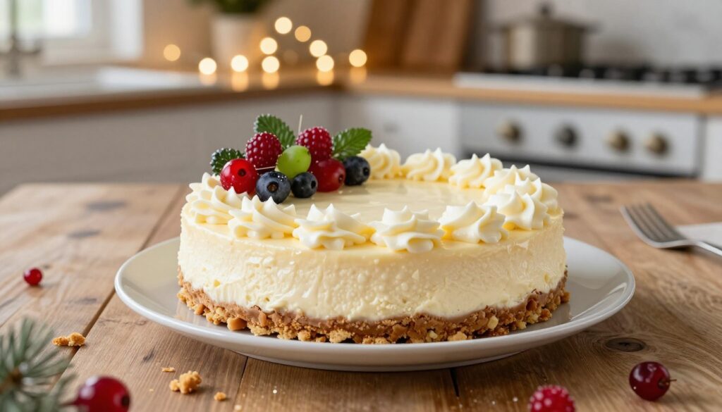 white chocolate cheesecake